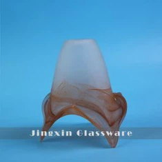 ہاتھ سے تیار امبر الابسٹر فلاور گلاس لیمپ شیڈز