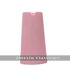 فیکٹری سے گلابی رنگ کے شیشے کا لیمپ شیڈ